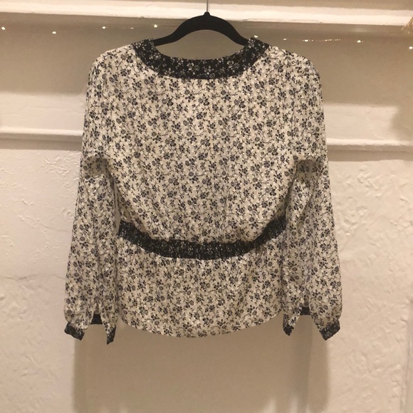 {MADEWELL} NWOT Floral Peasant Blouse - Picture 5 of 5